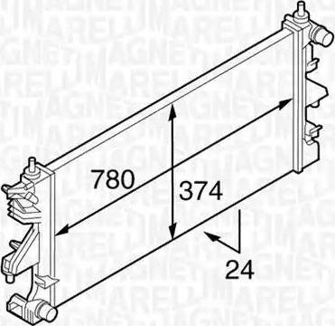 Magneti Marelli 350213127200 - Radiators, Motora dzesēšanas sistēma ps1.lv