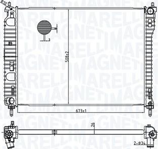 Magneti Marelli 350213179800 - Radiators, Motora dzesēšanas sistēma ps1.lv