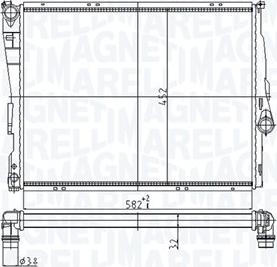 Magneti Marelli 350213176800 - Radiators, Motora dzesēšanas sistēma ps1.lv