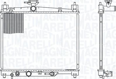 Magneti Marelli 350213176300 - Radiators, Motora dzesēšanas sistēma ps1.lv