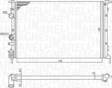 Magneti Marelli 350213171700 - Radiators, Motora dzesēšanas sistēma ps1.lv