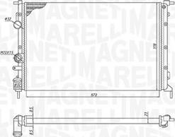 Magneti Marelli 350213171700 - Radiators, Motora dzesēšanas sistēma ps1.lv