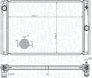 Magneti Marelli 350213178600 - Radiators, Motora dzesēšanas sistēma ps1.lv