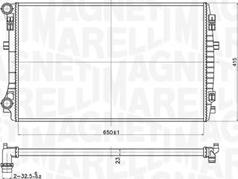 Magneti Marelli 350213173400 - Radiators, Motora dzesēšanas sistēma ps1.lv