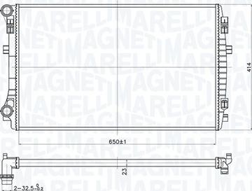 Magneti Marelli 350213173400 - Radiators, Motora dzesēšanas sistēma ps1.lv