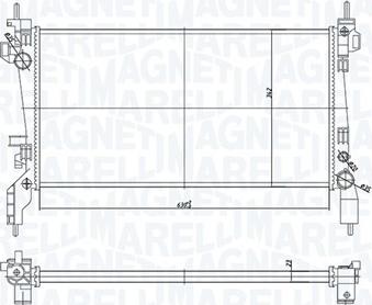 Magneti Marelli 350213172600 - Radiators, Motora dzesēšanas sistēma ps1.lv