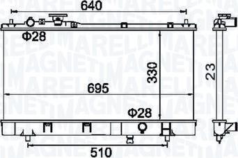 Magneti Marelli 350213177200 - Radiators, Motora dzesēšanas sistēma ps1.lv