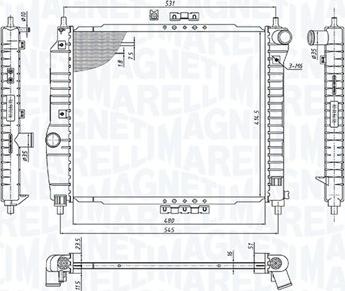 Magneti Marelli 350213891000 - Radiators, Motora dzesēšanas sistēma ps1.lv