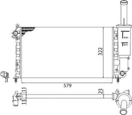 Magneti Marelli 350213892003 - Radiators, Motora dzesēšanas sistēma ps1.lv