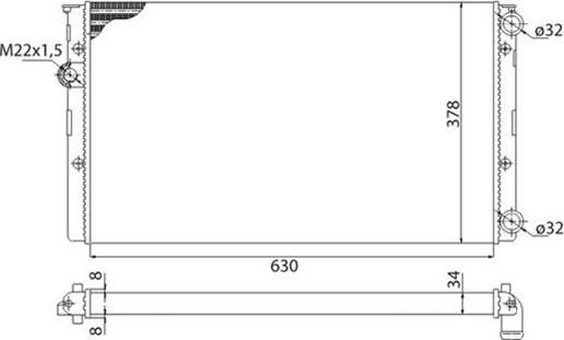 Magneti Marelli 350213809003 - Radiators, Motora dzesēšanas sistēma ps1.lv