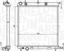 Magneti Marelli 350213819000 - Radiators, Motora dzesēšanas sistēma ps1.lv