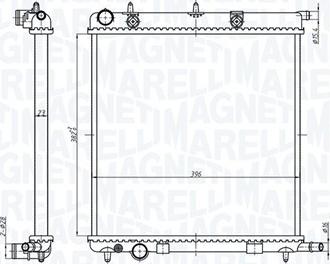 Magneti Marelli 350213819000 - Radiators, Motora dzesēšanas sistēma ps1.lv