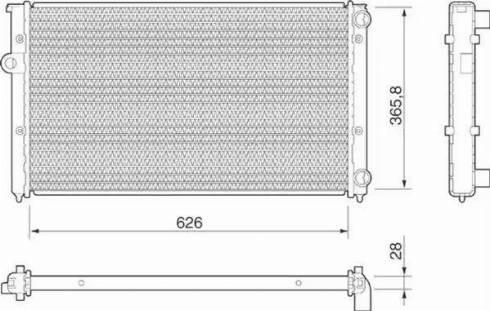 Magneti Marelli 350213810000 - Radiators, Motora dzesēšanas sistēma ps1.lv