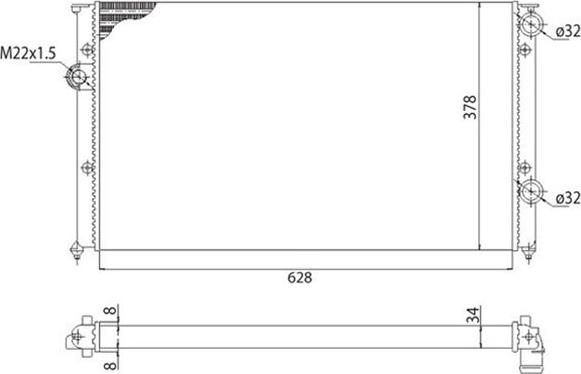 Magneti Marelli 350213810003 - Radiators, Motora dzesēšanas sistēma ps1.lv