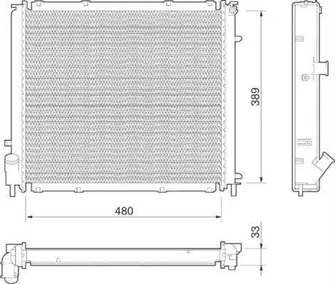 Magneti Marelli 350213813000 - Radiators, Motora dzesēšanas sistēma ps1.lv