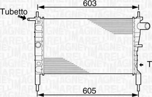 Magneti Marelli 350213831000 - Radiators, Motora dzesēšanas sistēma ps1.lv