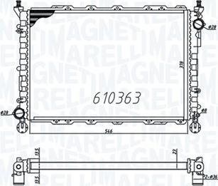 Magneti Marelli 350213832000 - Radiators, Motora dzesēšanas sistēma ps1.lv