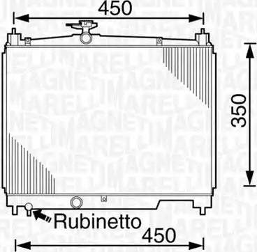 Magneti Marelli 350213826000 - Radiators, Motora dzesēšanas sistēma ps1.lv