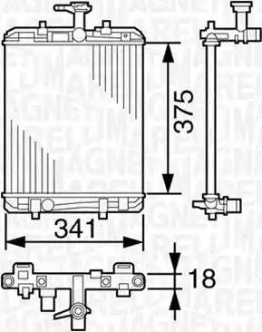 Magneti Marelli 350213390000 - Radiators, Motora dzesēšanas sistēma ps1.lv