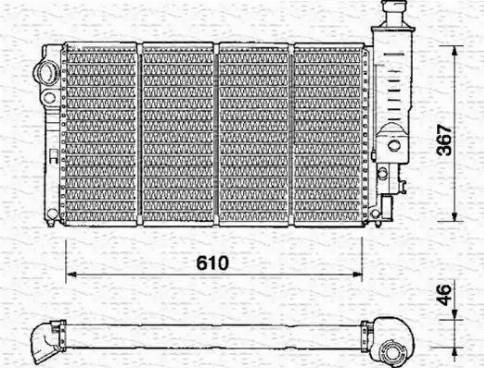 Magneti Marelli 350213341000 - Radiators, Motora dzesēšanas sistēma ps1.lv