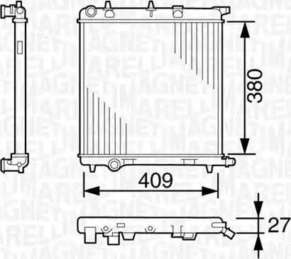 Magneti Marelli 350213389000 - Radiators, Motora dzesēšanas sistēma ps1.lv