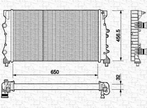 Magneti Marelli 350213380000 - Radiators, Motora dzesēšanas sistēma ps1.lv