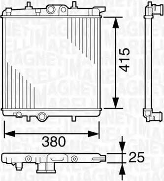 Magneti Marelli 350213388000 - Radiators, Motora dzesēšanas sistēma ps1.lv