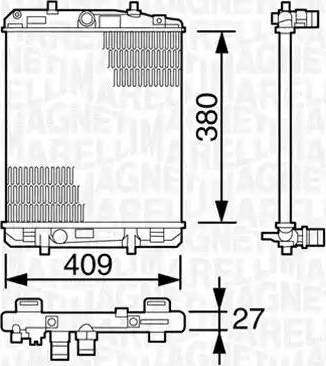 Magneti Marelli 350213387000 - Radiators, Motora dzesēšanas sistēma ps1.lv