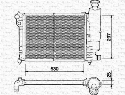 Magneti Marelli 350213329000 - Radiators, Motora dzesēšanas sistēma ps1.lv