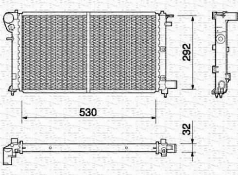 Magneti Marelli 350213375000 - Radiators, Motora dzesēšanas sistēma ps1.lv