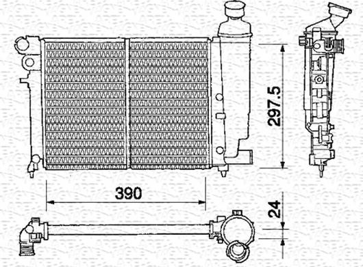 Magneti Marelli 350213371000 - Radiators, Motora dzesēšanas sistēma ps1.lv