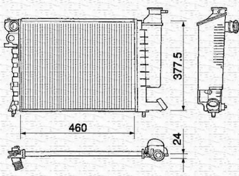 Magneti Marelli 350213373000 - Radiators, Motora dzesēšanas sistēma ps1.lv