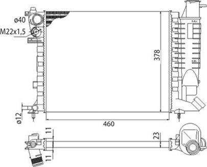 Magneti Marelli 350213373003 - Radiators, Motora dzesēšanas sistēma ps1.lv