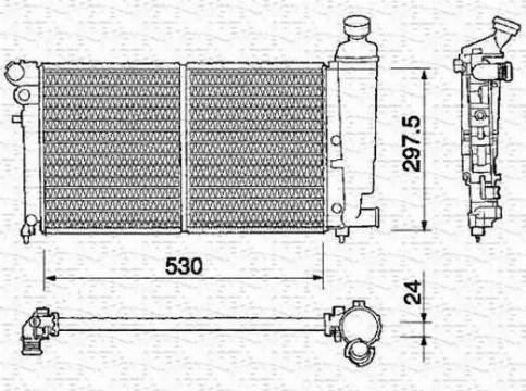 Magneti Marelli 350213372000 - Radiators, Motora dzesēšanas sistēma ps1.lv