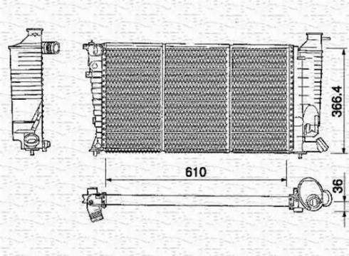 Magneti Marelli 350213377000 - Radiators, Motora dzesēšanas sistēma ps1.lv