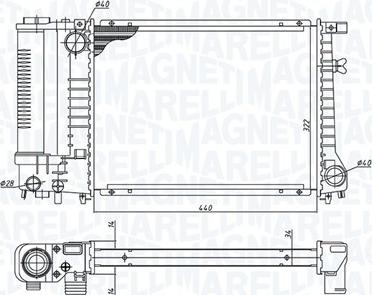 Magneti Marelli 350213240000 - Radiators, Motora dzesēšanas sistēma ps1.lv