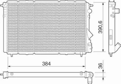 Magneti Marelli 350213252000 - Radiators, Motora dzesēšanas sistēma ps1.lv