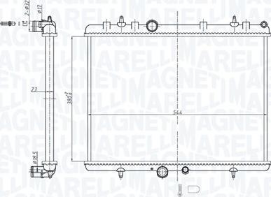 Magneti Marelli 350213209600 - Radiators, Motora dzesēšanas sistēma ps1.lv