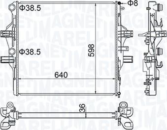 Magneti Marelli 350213204700 - Radiators, Motora dzesēšanas sistēma ps1.lv