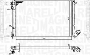 Magneti Marelli 350213200100 - Radiators, Motora dzesēšanas sistēma ps1.lv