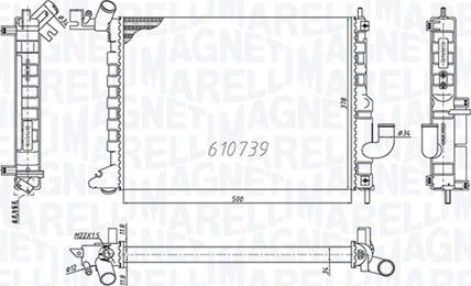 Magneti Marelli 350213200200 - Radiators, Motora dzesēšanas sistēma ps1.lv