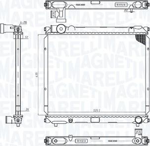 Magneti Marelli 350213200700 - Radiators, Motora dzesēšanas sistēma ps1.lv