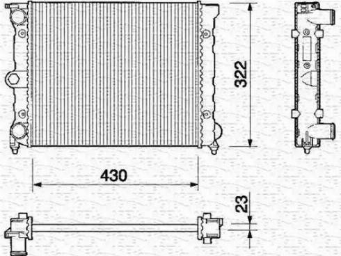 Magneti Marelli 350213201000 - Radiators, Motora dzesēšanas sistēma ps1.lv