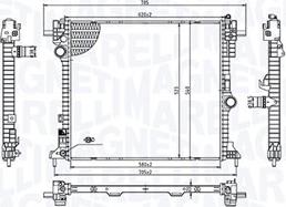 Magneti Marelli 350213214100 - Radiators, Motora dzesēšanas sistēma ps1.lv