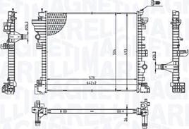 Magneti Marelli 350213214300 - Radiators, Motora dzesēšanas sistēma ps1.lv