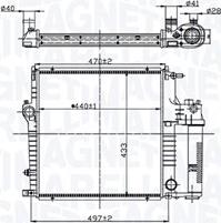 Magneti Marelli 350213211600 - Radiators, Motora dzesēšanas sistēma ps1.lv