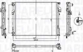 Magneti Marelli 350213212900 - Radiators, Motora dzesēšanas sistēma ps1.lv