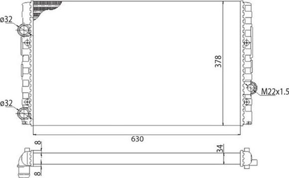 Magneti Marelli 350213793003 - Radiators, Motora dzesēšanas sistēma ps1.lv