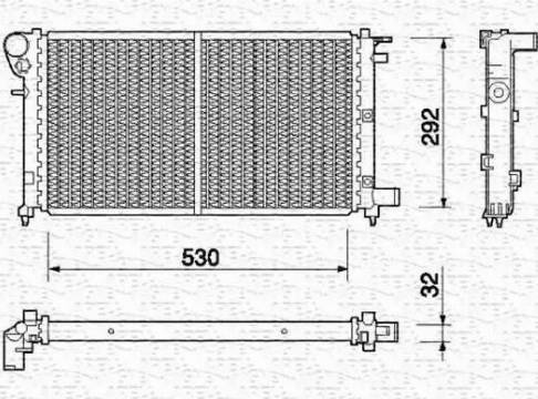 Magneti Marelli 350213756000 - Radiators, Motora dzesēšanas sistēma ps1.lv