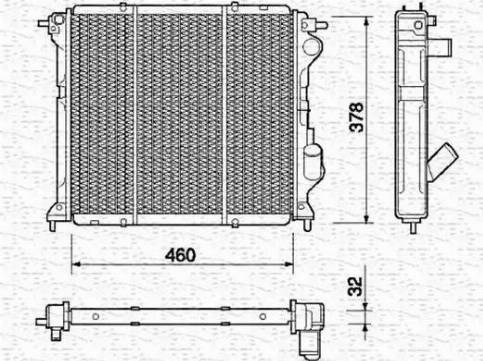 Magneti Marelli 350213758000 - Radiators, Motora dzesēšanas sistēma ps1.lv